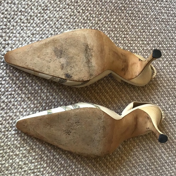 Manola Blahnik sling back high heels - Picture 5 of 6